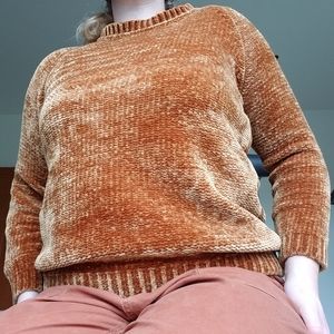 Zara chenille mock neck sweater